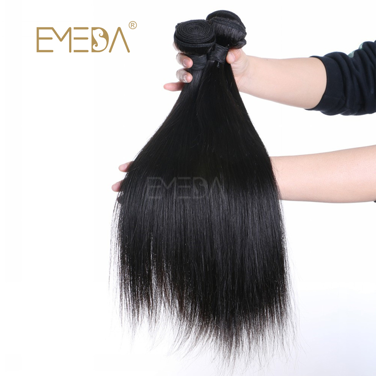 Brazilian Raw Virgin Human Hair Weave Straight Hair Bundles Unprocessed Natural Hair Weft LM407 